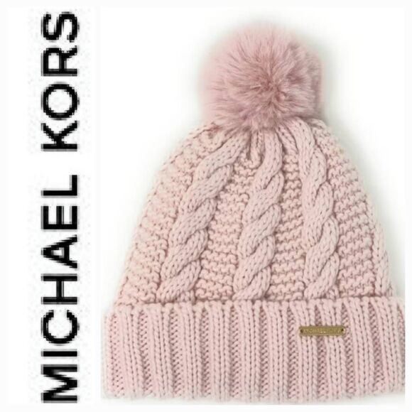Michael Kors Pom Knit Beanie Hat‎